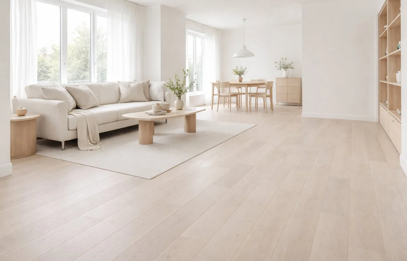 Linen, Stone & Pale Oak — A Nordic Study