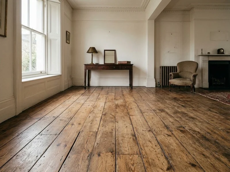 Original boards in a period London home
