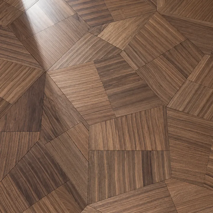 DC11 Mosaic Walnut geometric parquet flooring