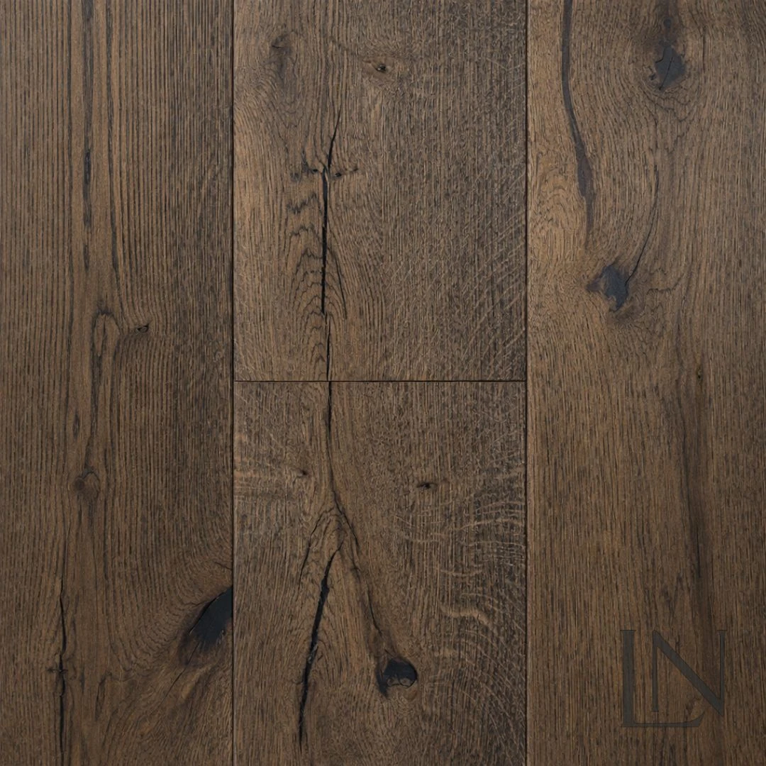 LN07 Black Pearl Oak engineered oak flooring 190mm
