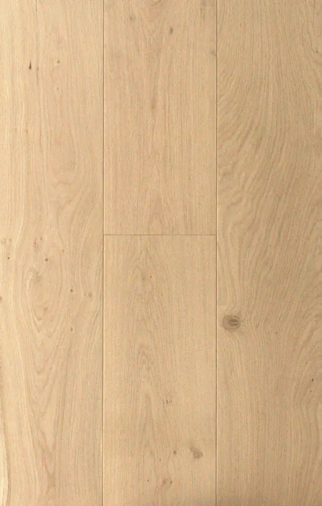 Chalk Oak engineered oak 190mm plank flooring, invisible UV oiled finish, LIGNORA LN374