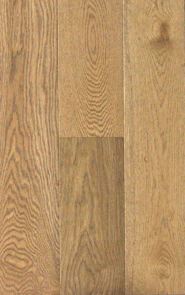 Cornfield Oak engineered oak 190mm plank flooring, brushed and UV lacquered finish, LIGNORA LN378