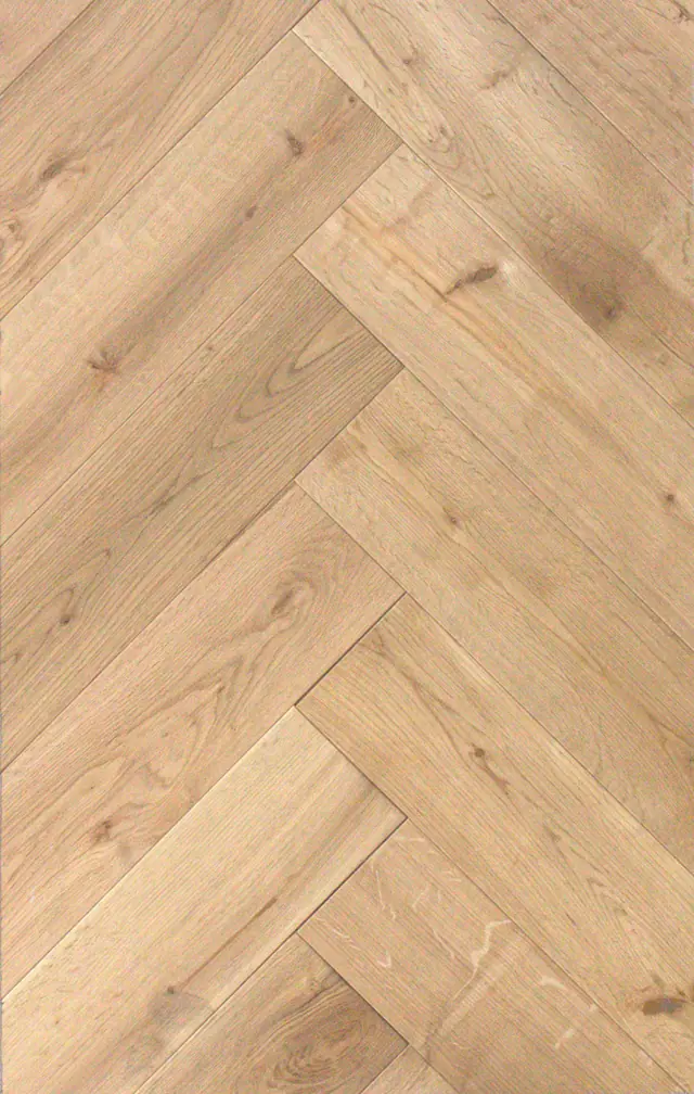 Hayloft Oak engineered oak herringbone flooring, brushed and oiled finish, LIGNORA LN396