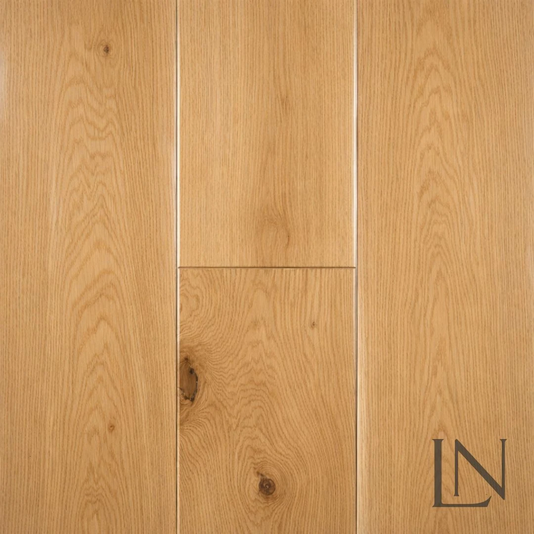LN10 Natural Oak UV Lacquered engineered oak flooring 190mm