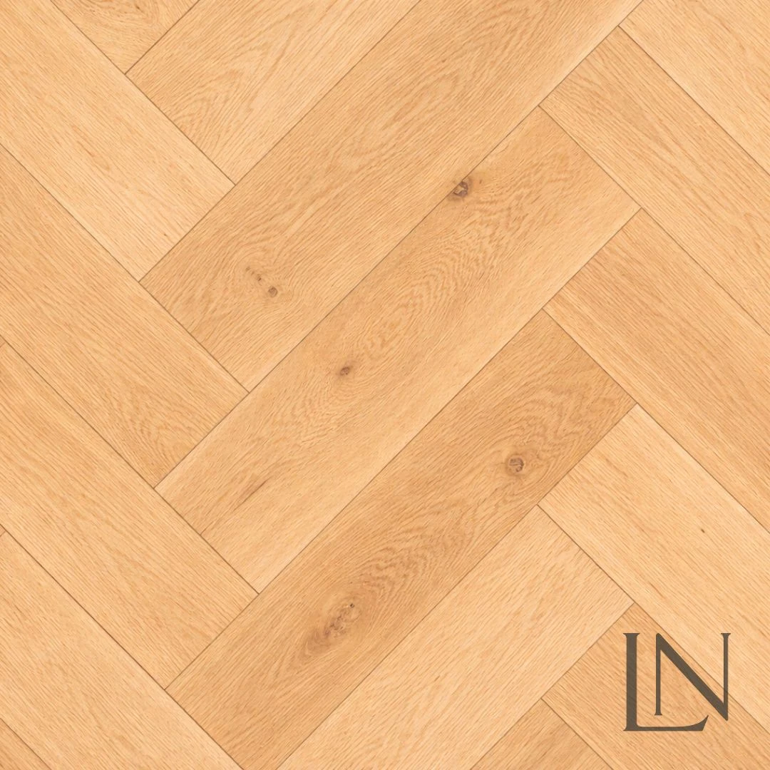 Oak Herringbone Brushed Matt Lacquered 125x600mm