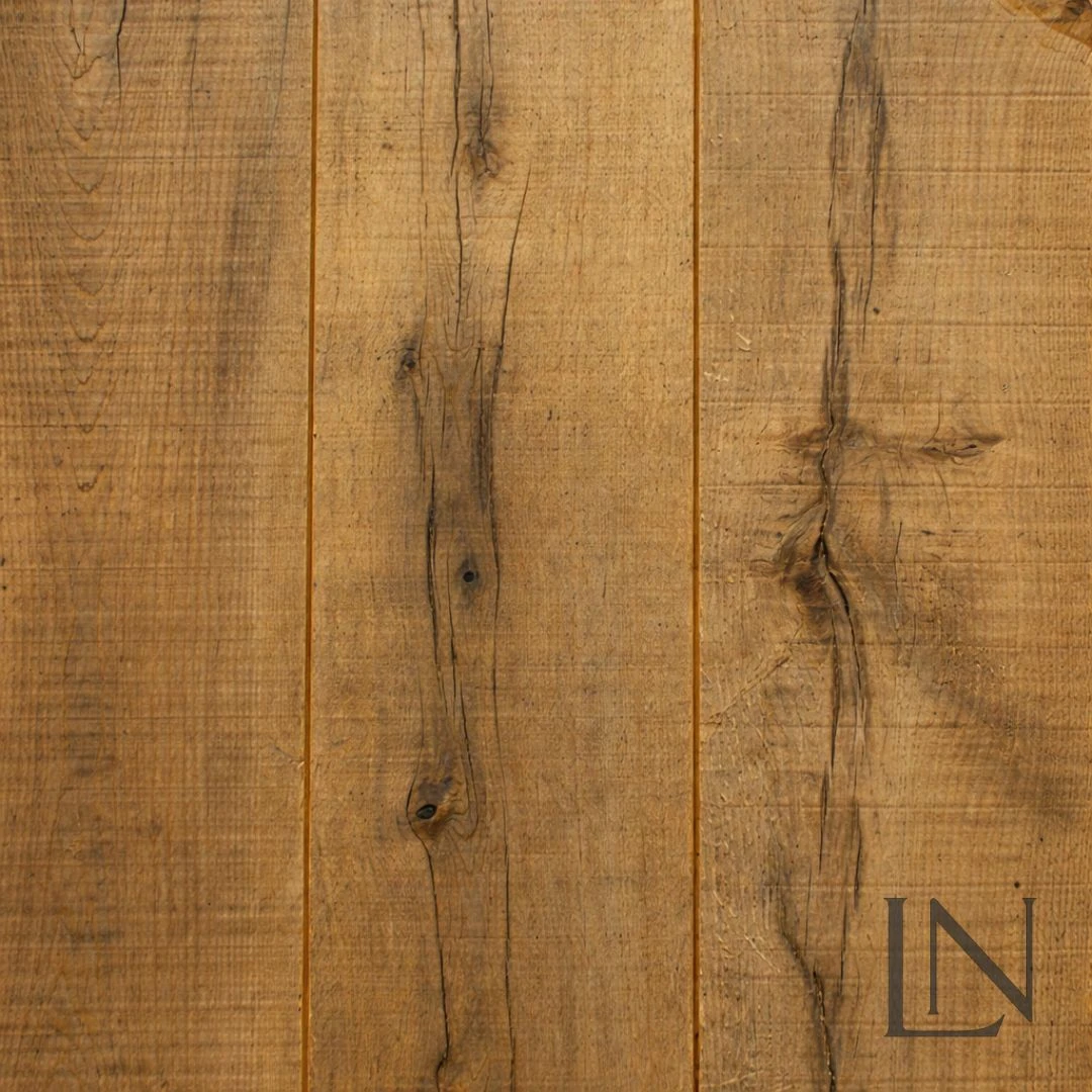 LNR193 Character Herringbone — Warm Rustic reclaimed oak flooring