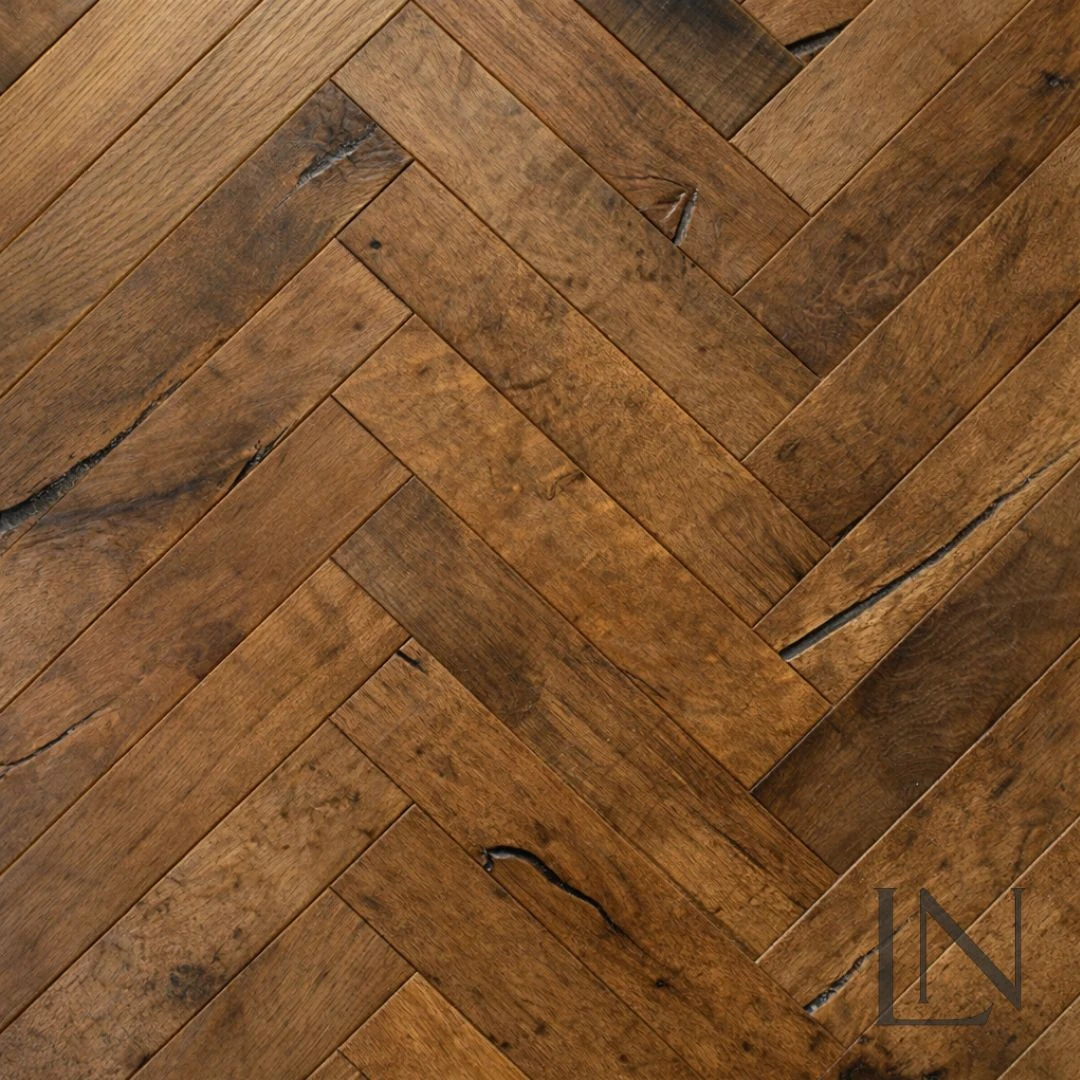 LNR194 Rustic Oak Plank — Warm Natural reclaimed oak flooring