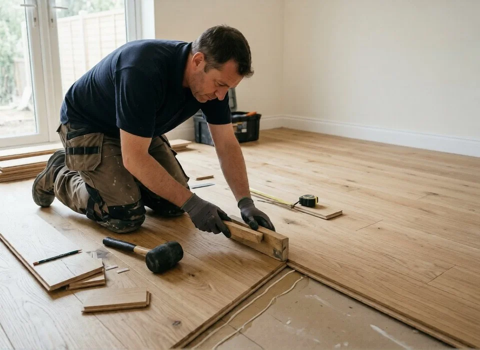 Wide plank installation, Richmond